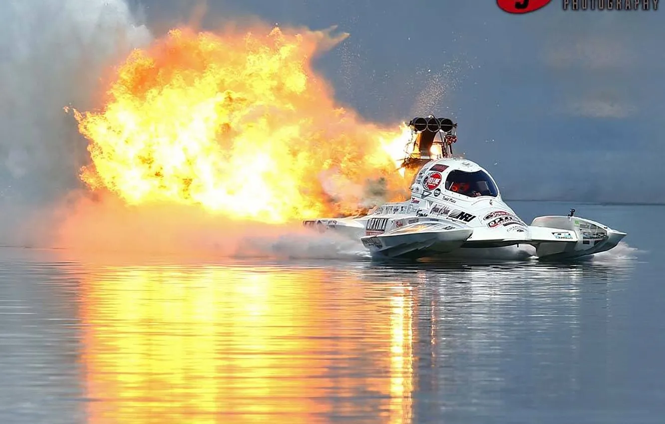 Photo wallpaper race, boat, speed