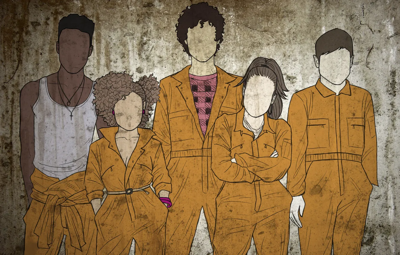 Photo wallpaper figure, art, the series, misfits, scum