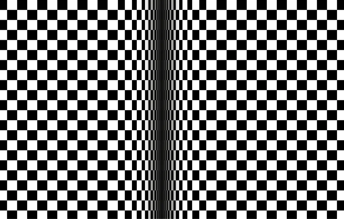 Photo wallpaper Squares, Background, Illusion, Optical illusion, Cheating, Illusion