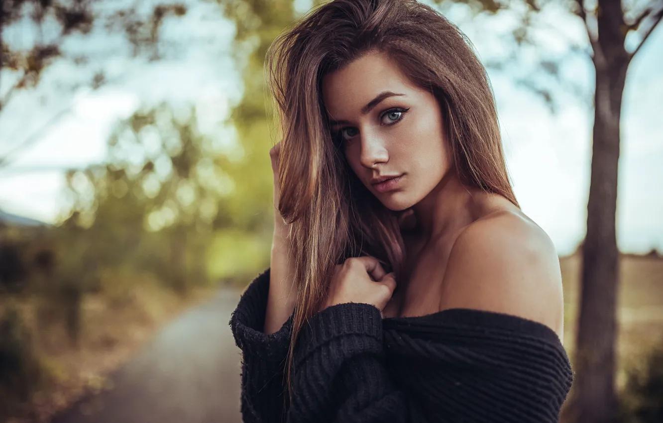 Photo wallpaper look, girl, Maggie, Borislav Georgiev