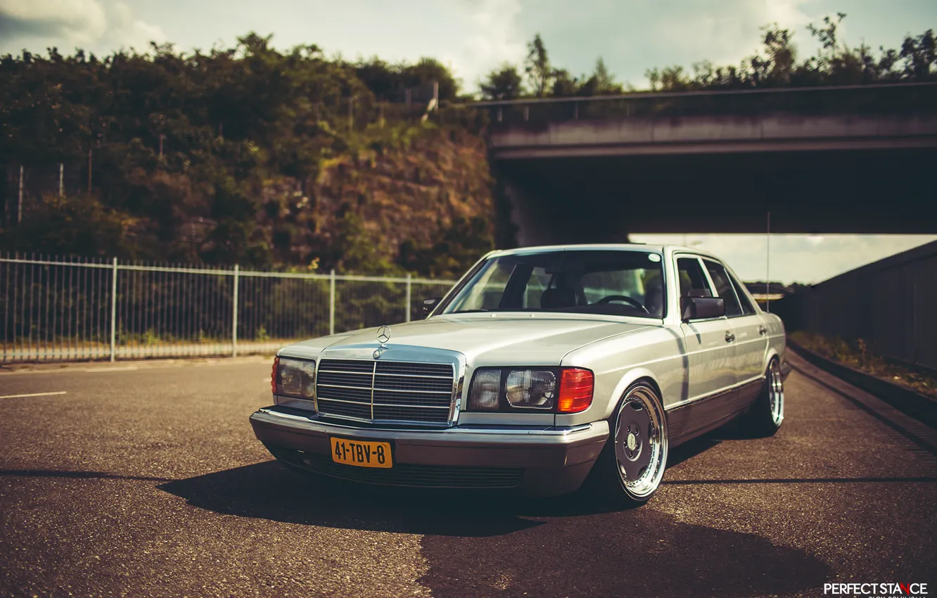 Wallpaper Mercedes-Benz, stance, w126 for mobile and desktop, section ...