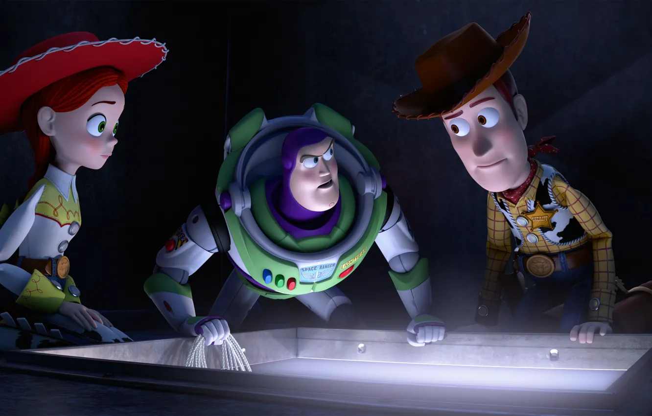 Photo wallpaper Jessie, Buzz Lightyear, Sheriff Woody, Toy Story 2