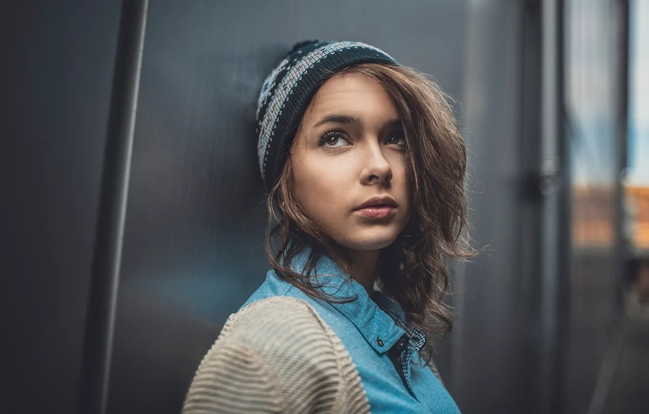 Photo wallpaper look, cap, Valeria, Pavel Smetanin