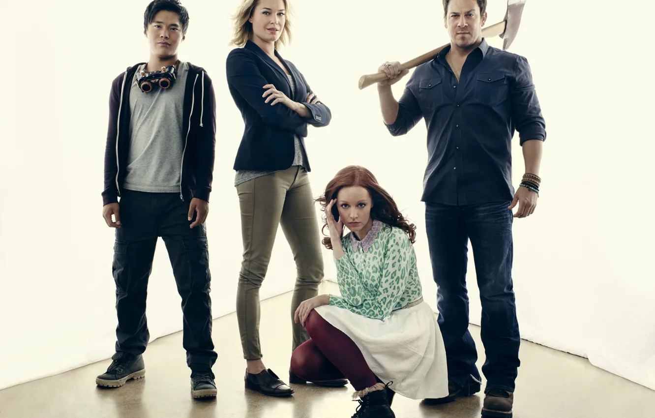 Photo wallpaper the film, the series, the actors of the series, The Librarians, Librarians