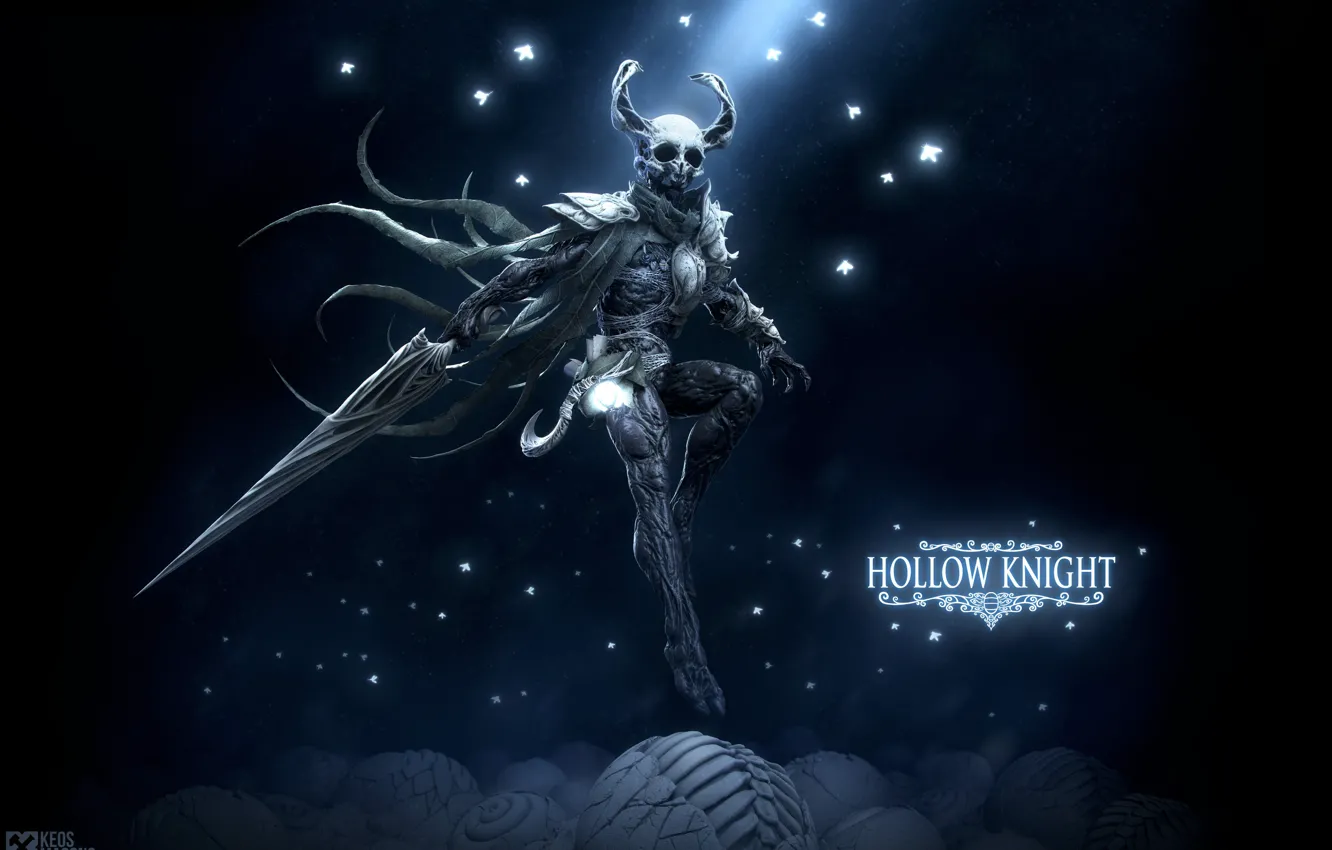 Photo wallpaper sword, being, Hollow Knight, Keos Masons