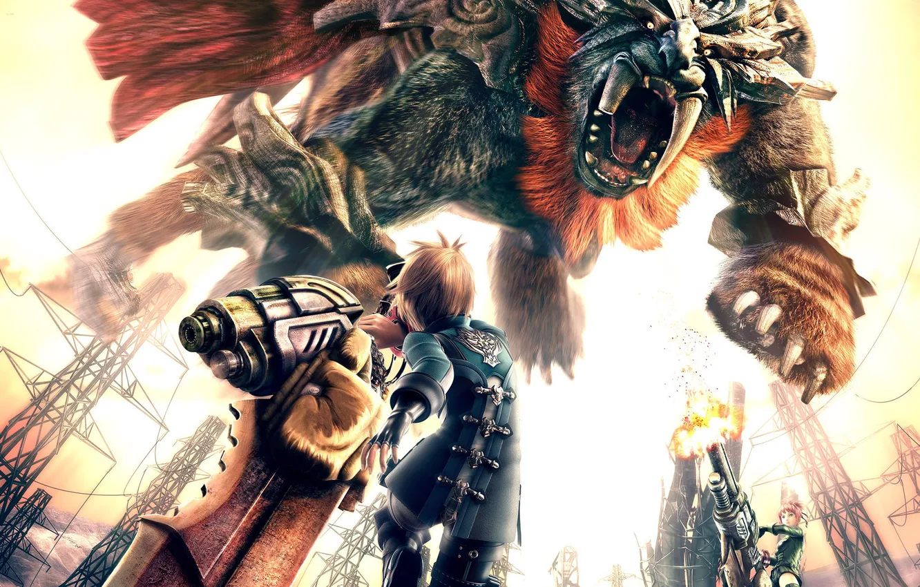 Photo wallpaper children, Final Fantasy, Final Fantasy, monster.