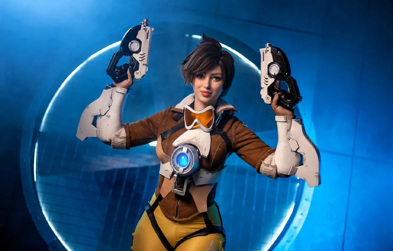 Photo wallpaper girl, weapons, grille, costume, outfit, image, cosplay, Lady Melamori