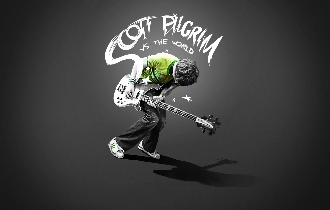 Photo wallpaper guitar, kid, the Scott pilgrim