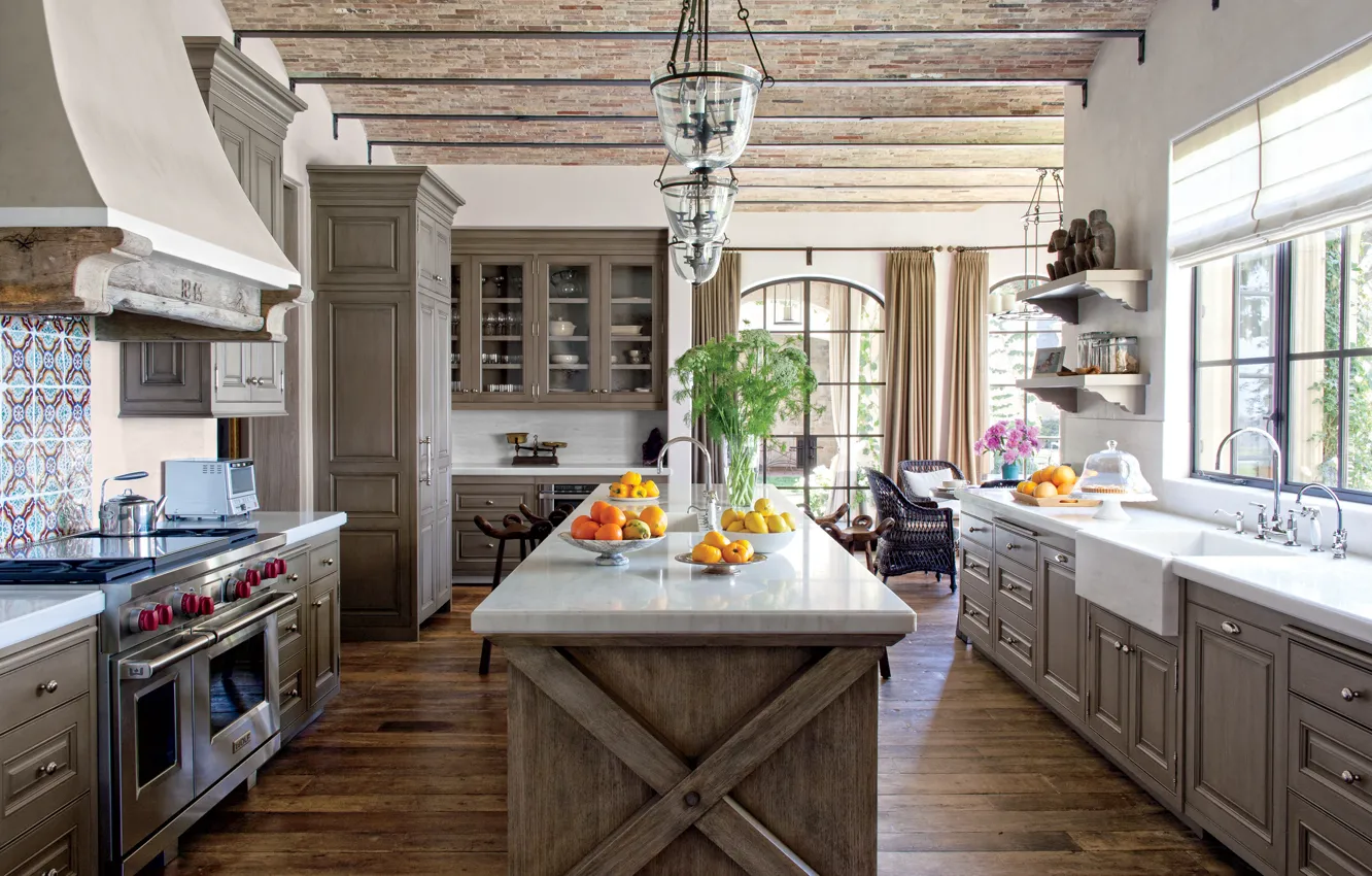 Photo wallpaper design, furniture, interior, kitchen