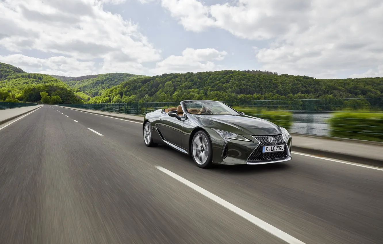 Photo wallpaper markup, Lexus, convertible, 2021, LC 500 Convertible