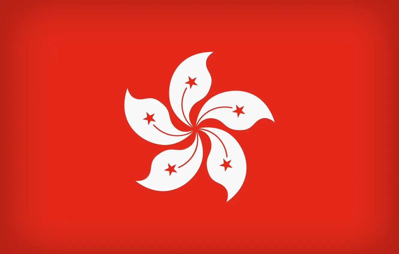 Photo wallpaper Hong Kong, Flag, National Symbol, Hong Kong Large Flag, Flag Of Hong Kong