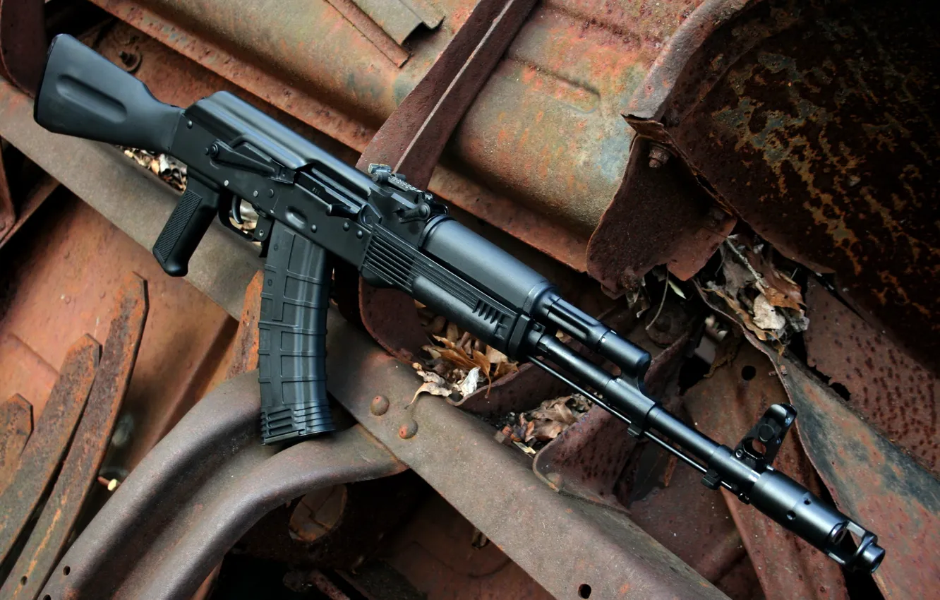 Photo wallpaper weapons, background, machine