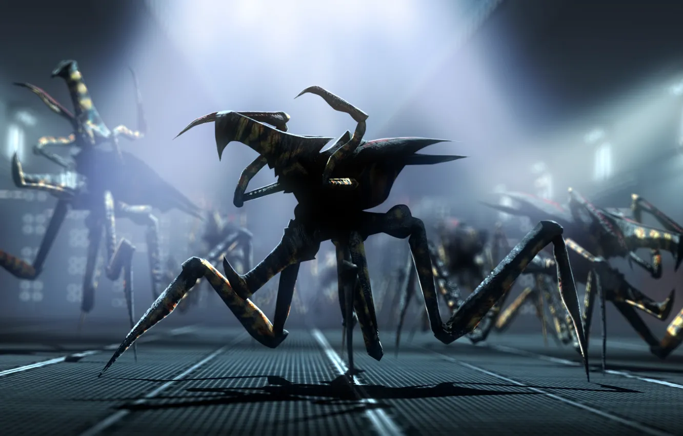 Photo wallpaper fiction, beetle, alien, Arachnid, Starship Troopers