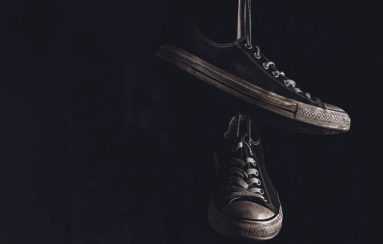 Photo wallpaper macro, background, krasovki