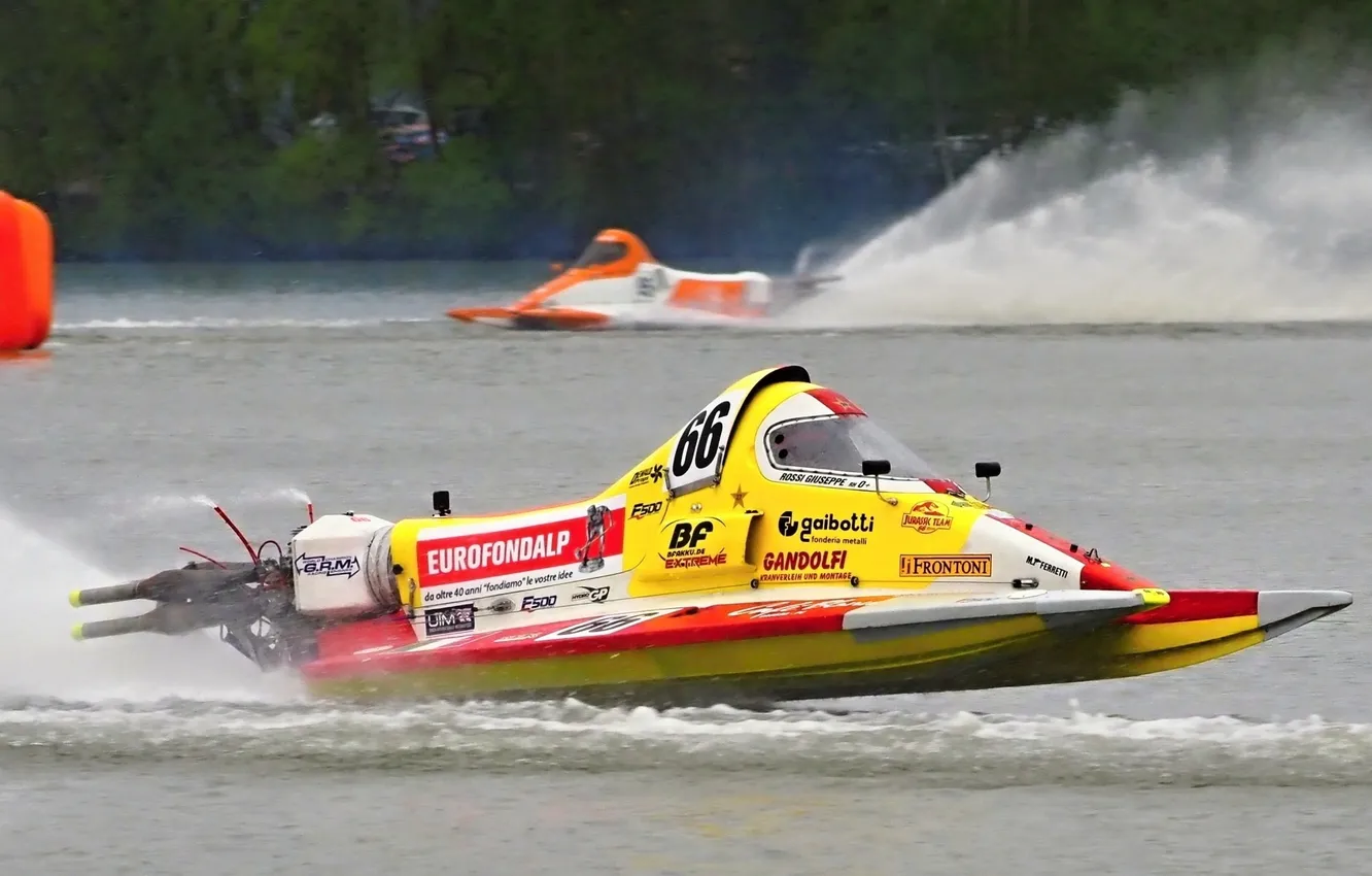 Photo wallpaper race, boat, speed