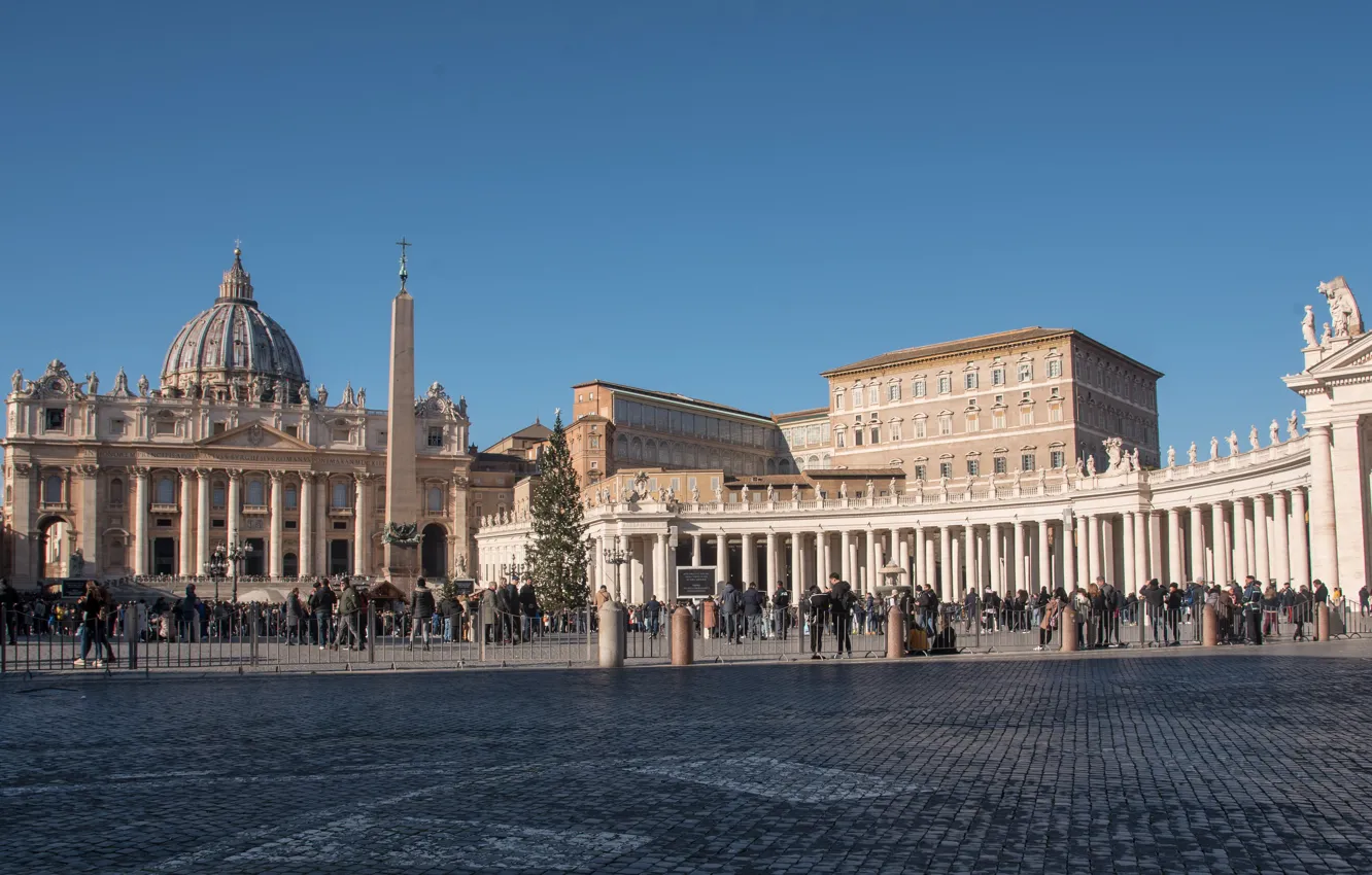 Photo wallpaper The Vatican, St. Peter's Cathedral, St. Peter's Square