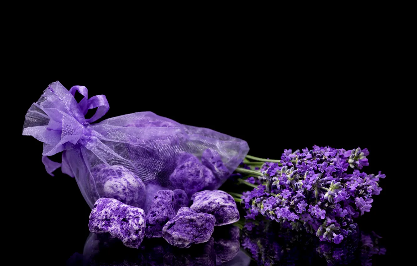 Photo wallpaper purple, lavender, salt