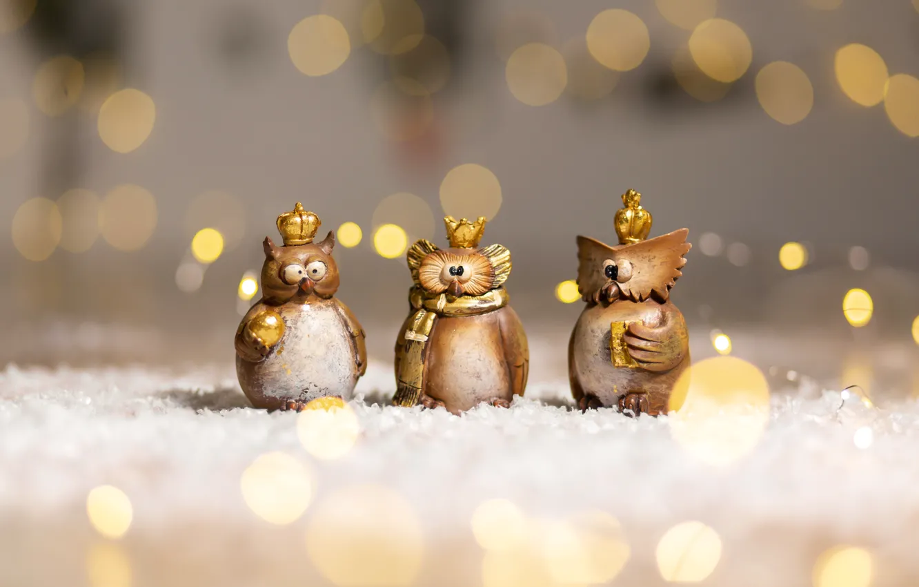 Photo wallpaper background, new year, figures, decor, Kukota Ekaterina