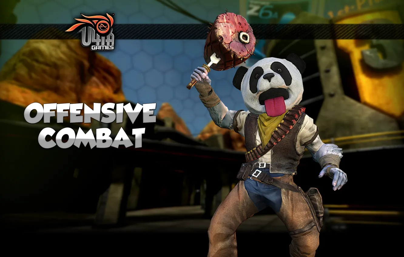 Photo wallpaper Panda, cowboy, shooter, Innova, Fogeym, Innova, 4Game, Offensive Combat