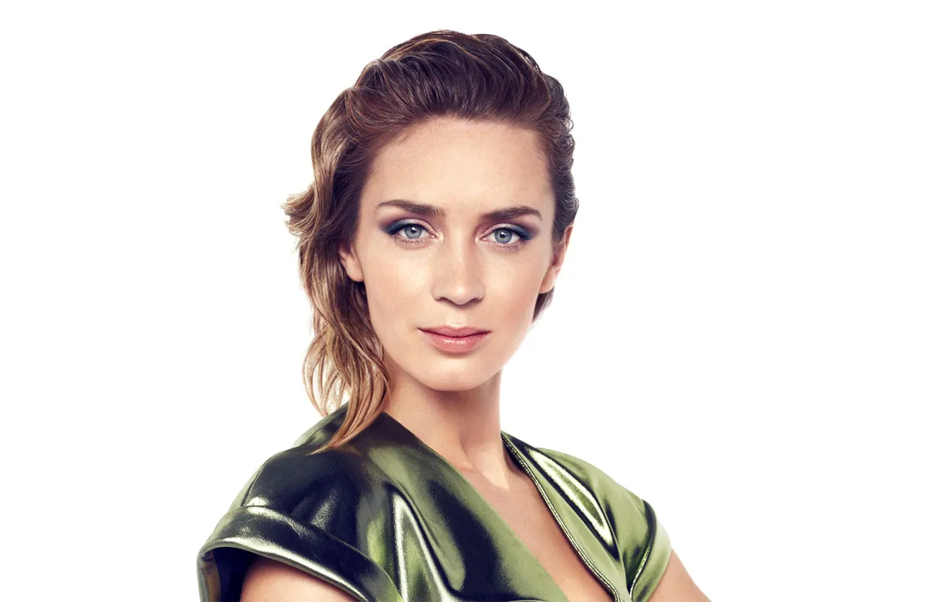 Photo wallpaper look, face, actress, Emily Blunt