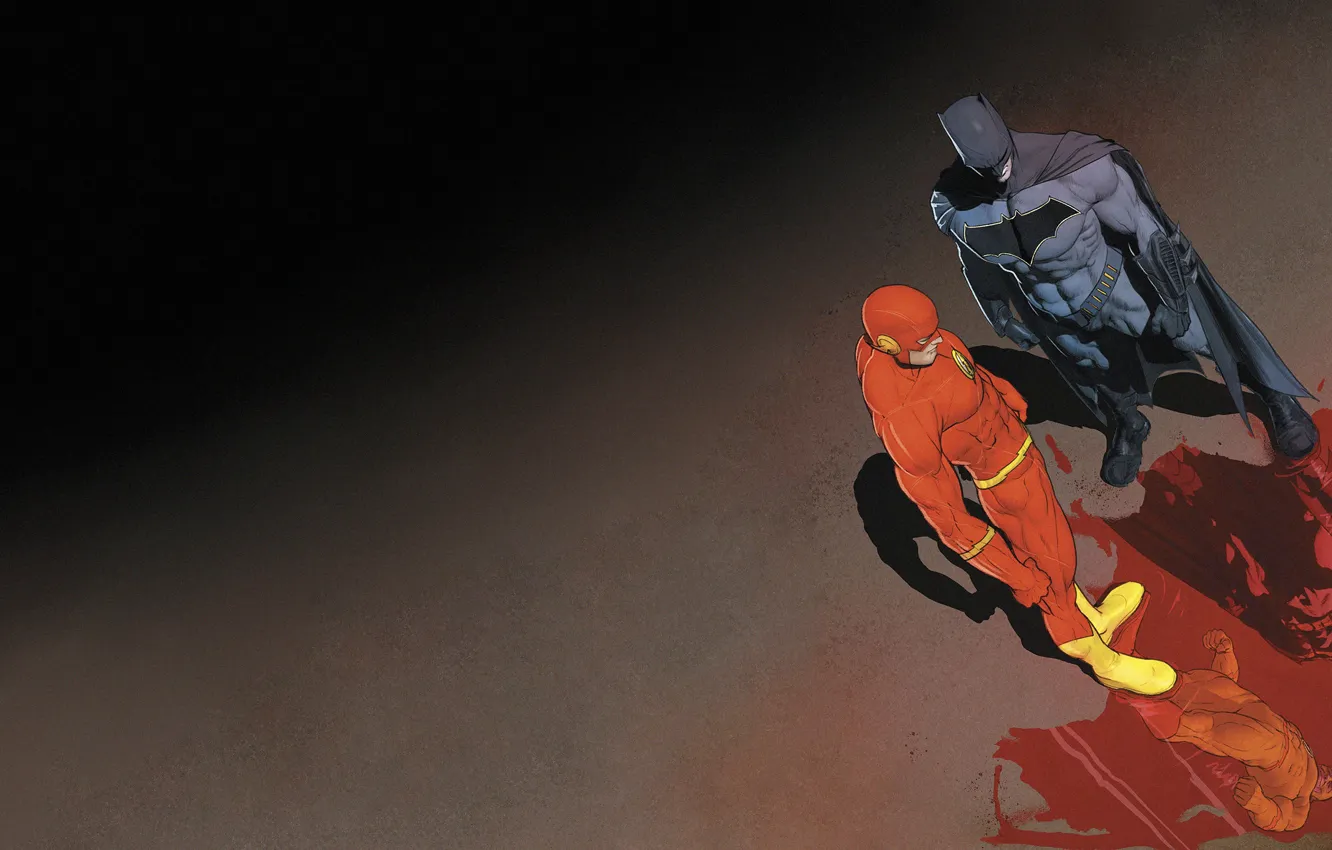 Photo wallpaper blood, fantasy, Superheroes, Batman, reflection, artwork, mask, Comics