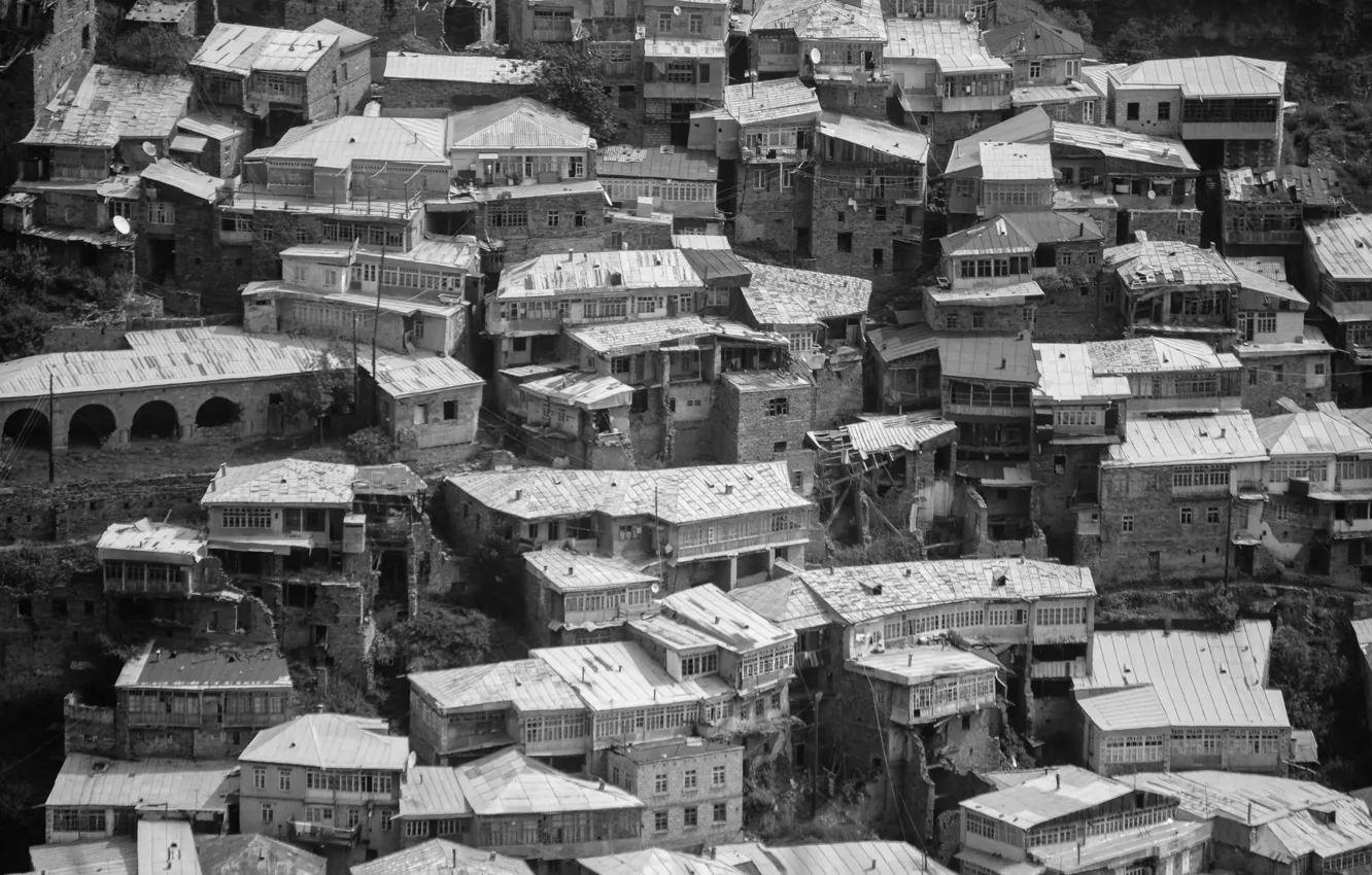 Photo wallpaper summer, mountains, home, Dagestan, Kubachi