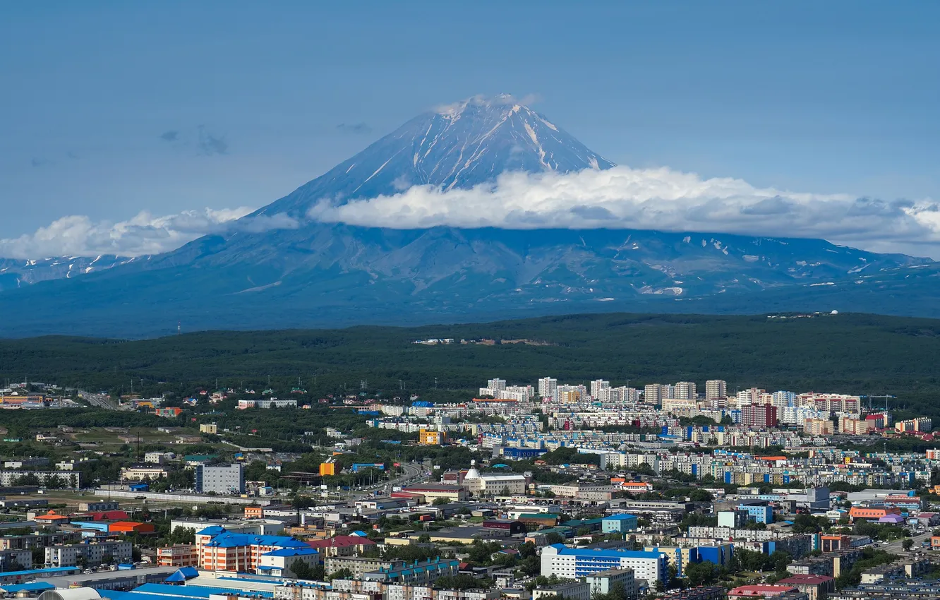 Photo wallpaper Kamchatka, Sergey Kalev, Koryak volcano