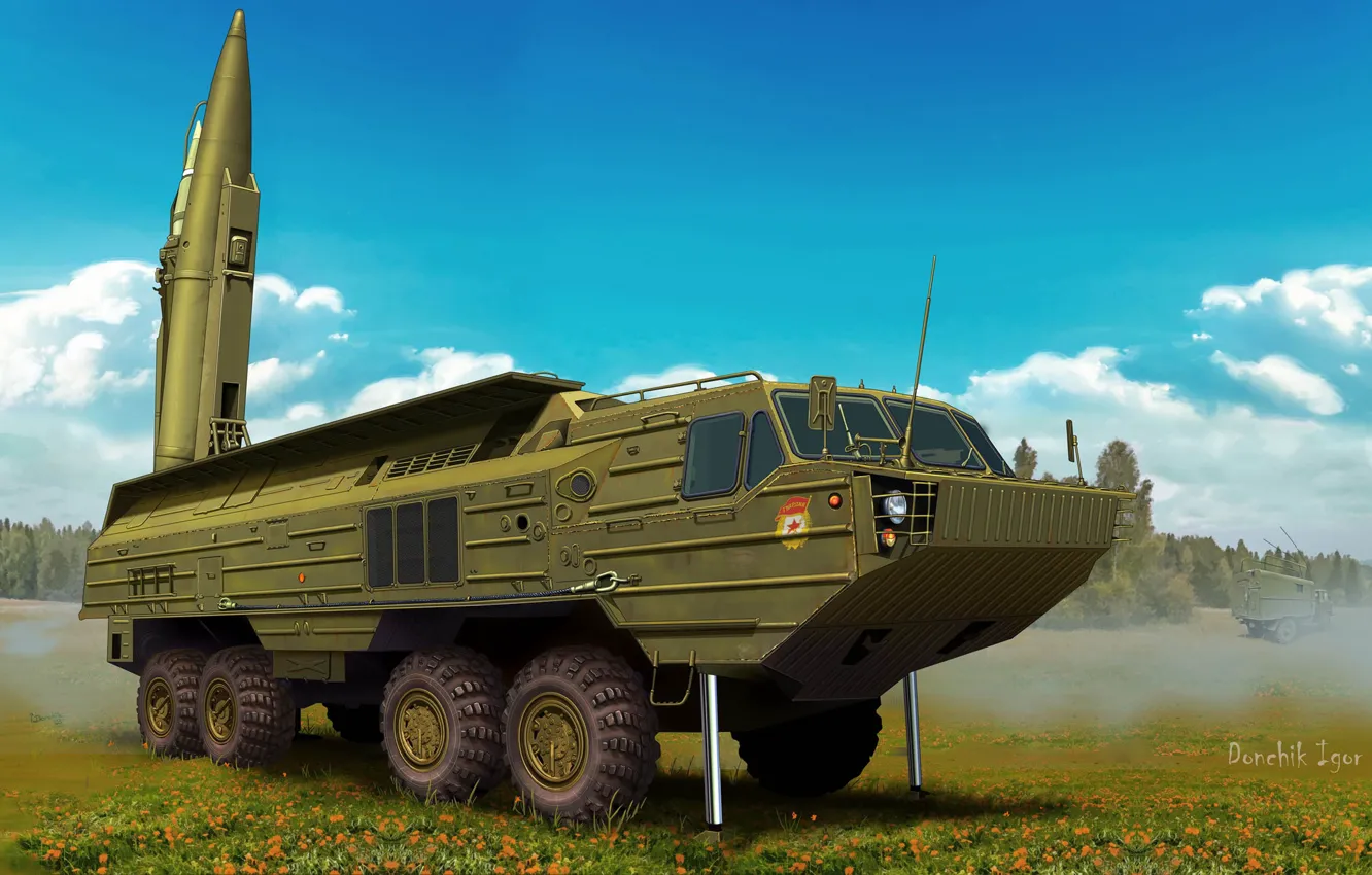 Photo wallpaper Oka, PTRC, Soviet operational-tactical missile complex, SS-23 Spider, THE SOVIET ARMED FORCES, 9K714