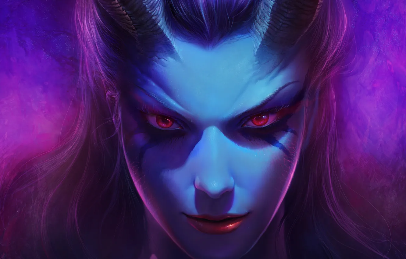 Photo wallpaper Akasha, dota 2, succubus, queen of pain