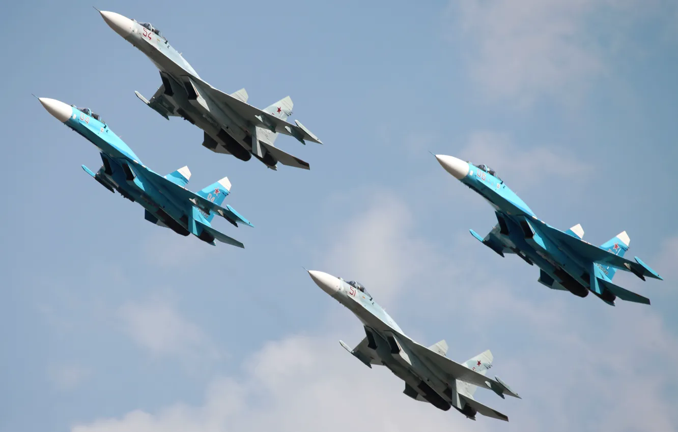 Photo wallpaper fighter, Flanker, Su-27, The Russian air force