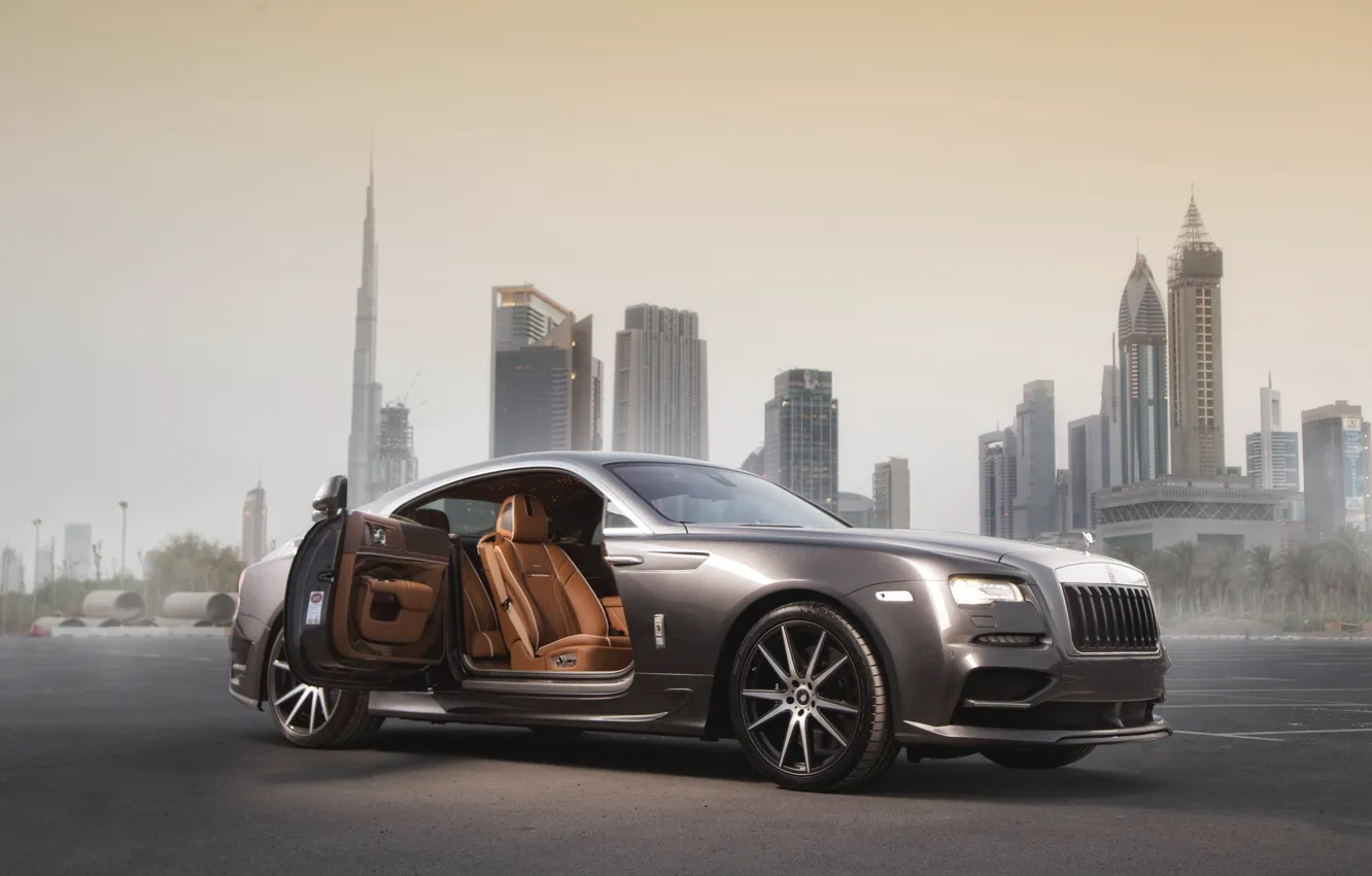 Photo wallpaper Rolls-Royce, 2014, rolls-Royce, Wraith, Ares Design