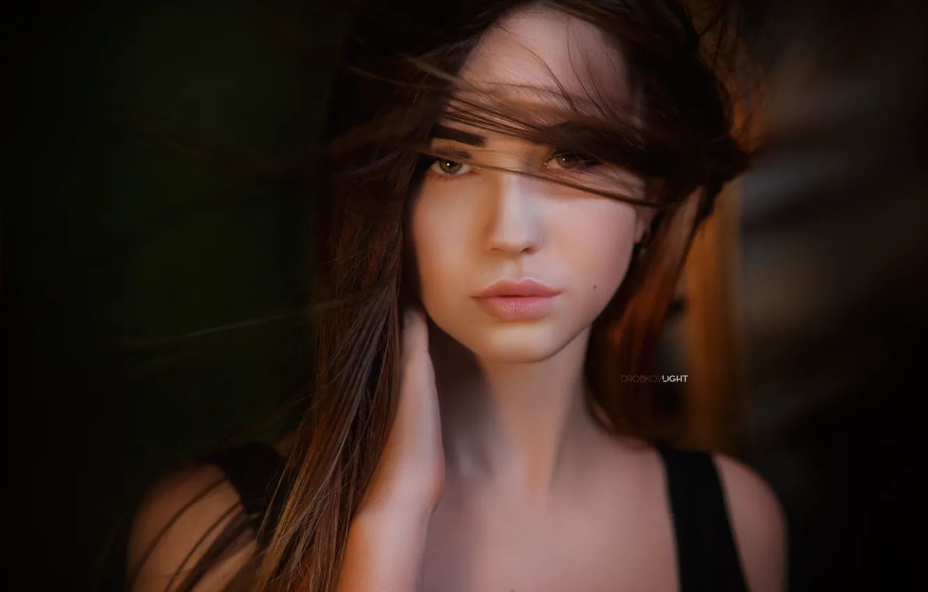 Photo wallpaper look, girl, hair, shoulders, Svetlana, Alexander Drobkov-Light