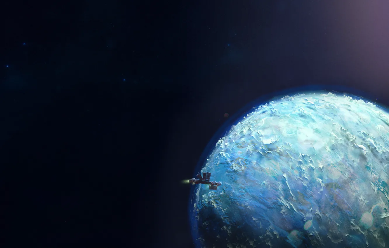 Photo wallpaper science fiction, Alexandr Iwaac, Concept exoplanet "Krasuss", by Alexandr Iwaac, Krasuss, Concept Art, space, planet