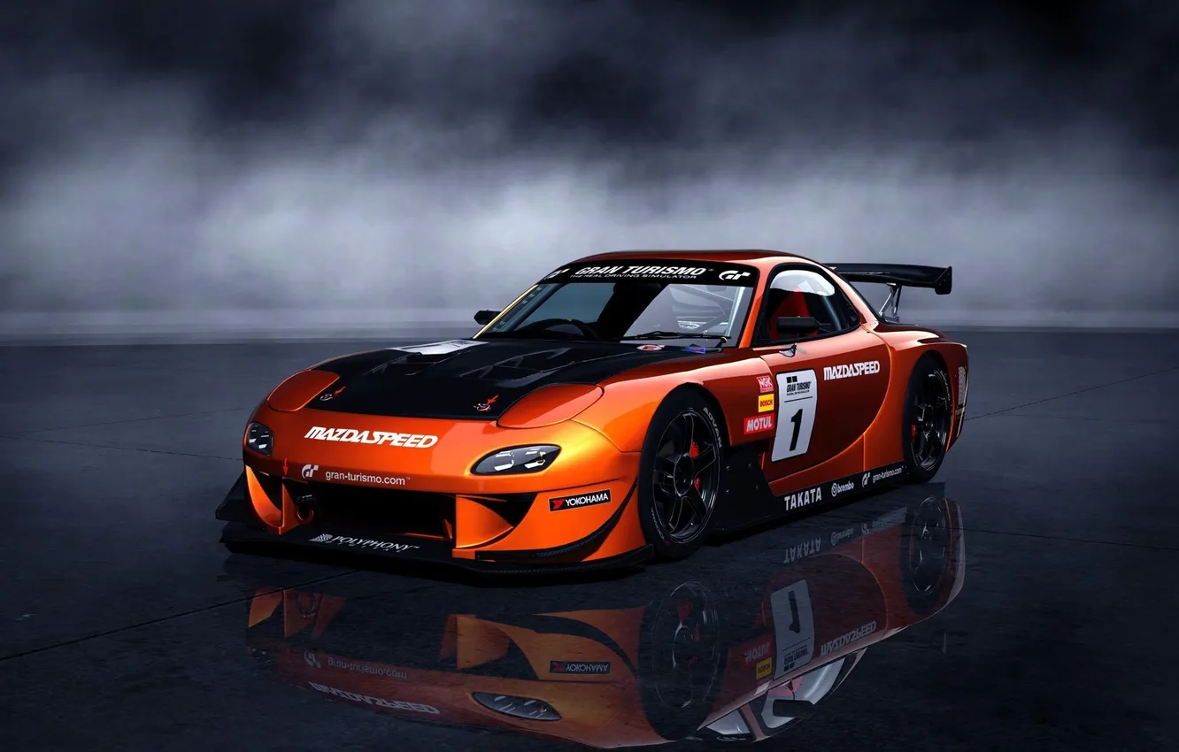 Photo wallpaper Race, Mazda, Gran, Rx-7, Turismo 5, Mazdaspeed