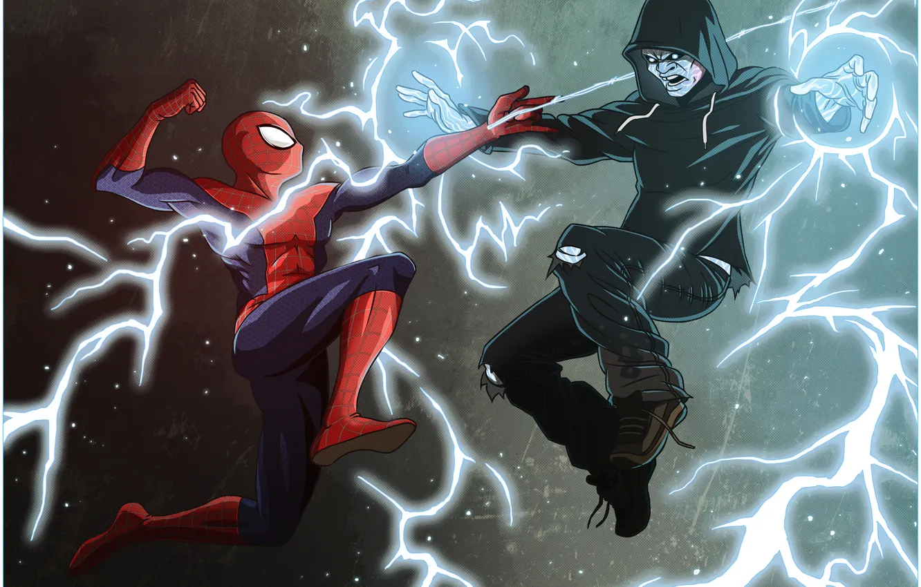 Photo wallpaper electro, Marvel Comics, Spider-Man, The Amazing Spider-Man 2