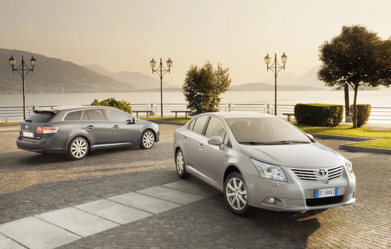 Photo wallpaper machine, auto, Toyota, Toyota, Avensis, avensis