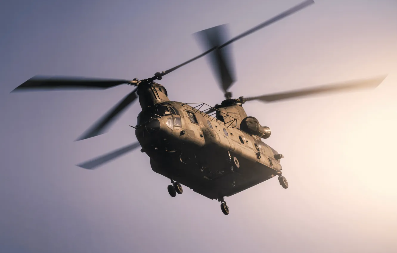 Photo wallpaper Boeing, USA, Boeing, Chinook, Chinook, Boeing CH-47 Chinook, Vertol Aircraft, Heavy military transport helicopter