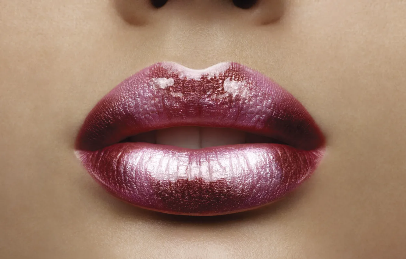 Photo wallpaper lipstick, lips