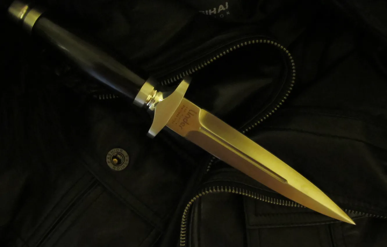 Photo wallpaper steel, button, jacket, dagger, pocket, Eben