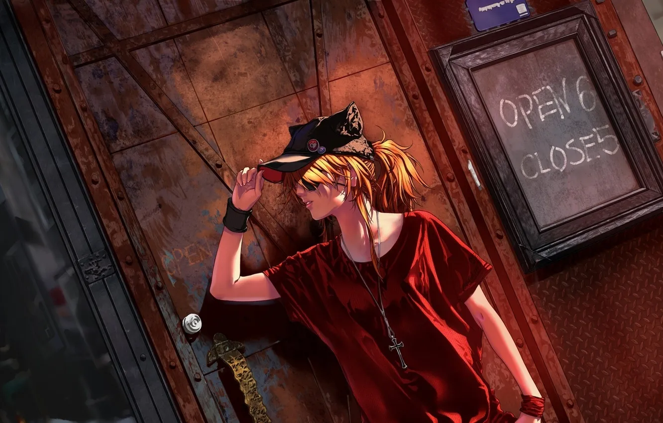 Photo wallpaper Neon, asuka, Evangelion, Genesis, Soryu, Langley, g6-384