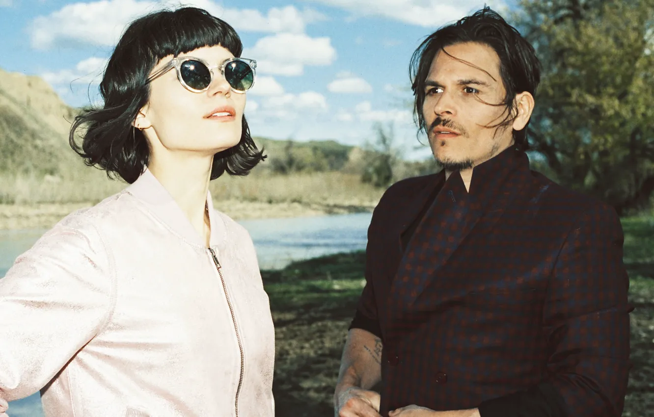 Photo wallpaper retro, photo, film, pop, indie, french, The Dø, the do