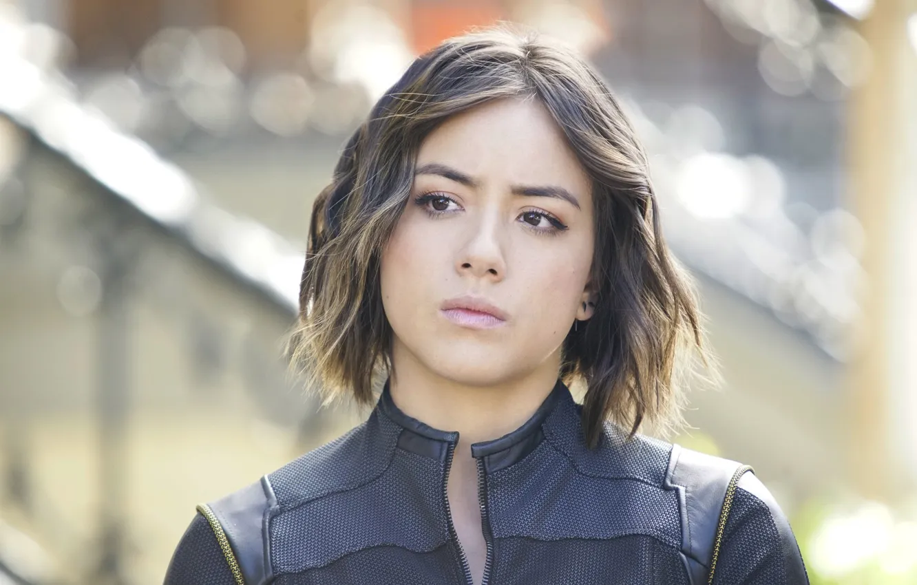 Photo wallpaper look, pose, brunette, the series, Skye, Agents of S.H.I.E.L.D., Chloe Bennet, Chloe Bennet