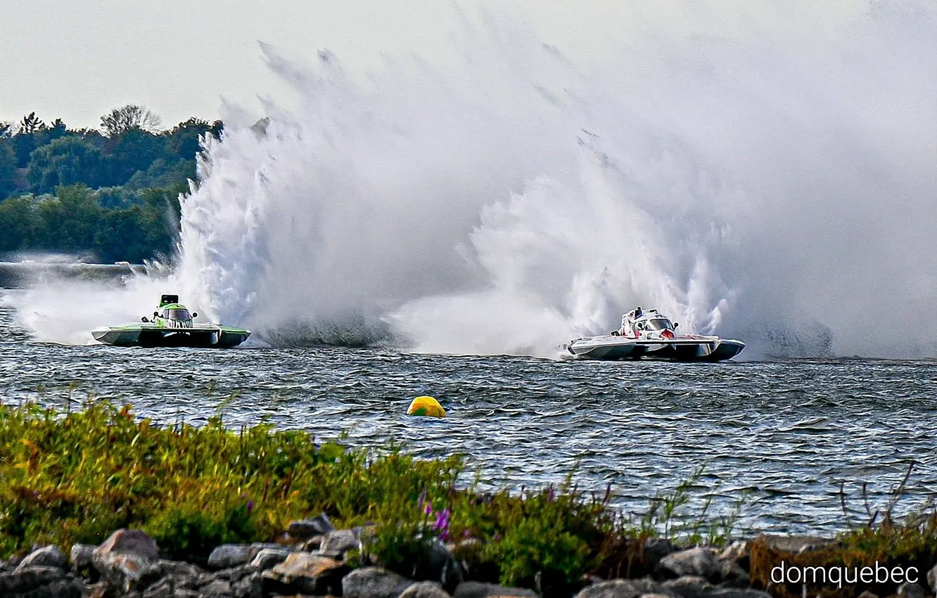 Photo wallpaper race, boat, speed