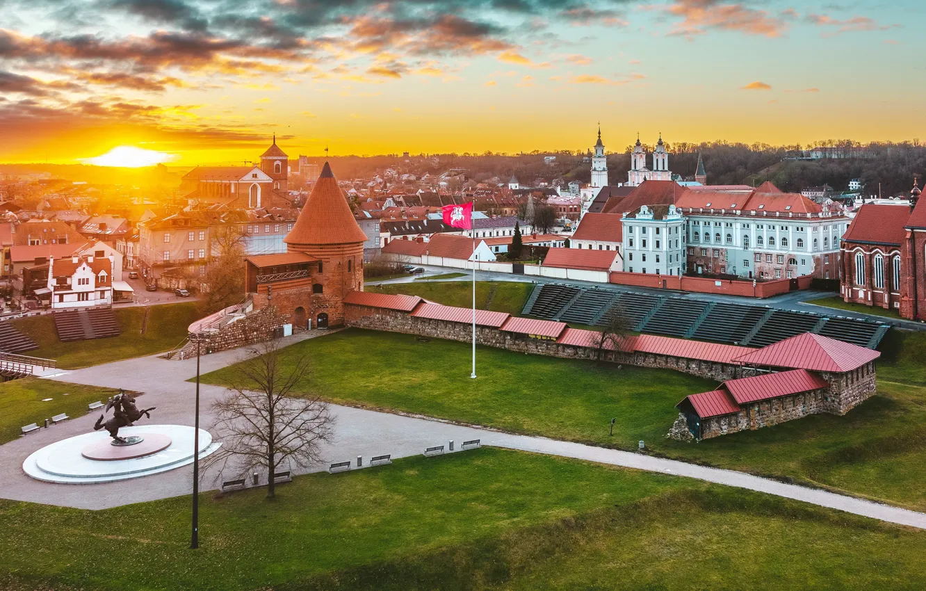 Photo wallpaper Lithuania, Kaunas, city