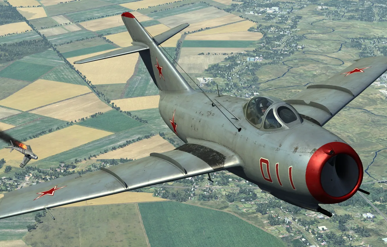 Photo wallpaper KB MiG, Frontline fighter, MiG-15 bis