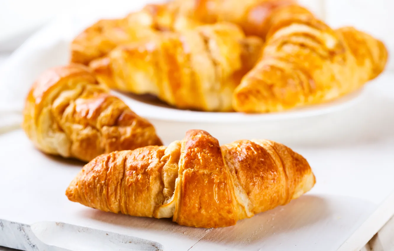 Photo wallpaper sweets, cakes, croissant, puff