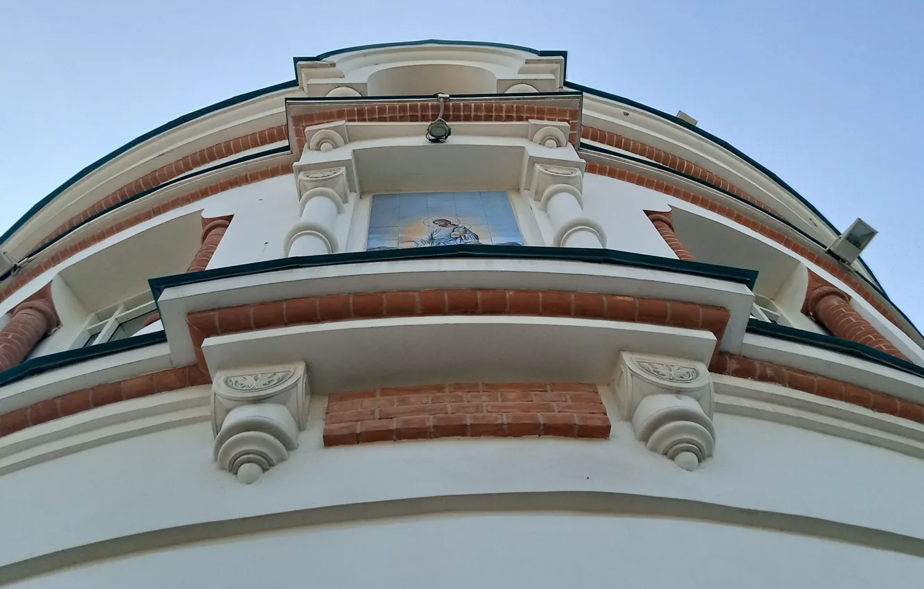 Photo wallpaper brick, Church, sphere, architecture, Ancient, white stone