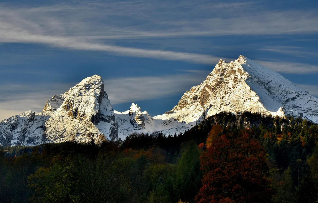 Photo wallpaper autumn, mountains, Alps