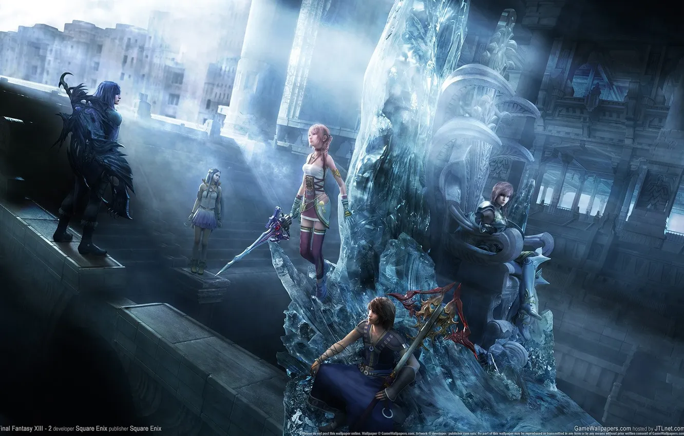 Photo wallpaper Final Fantasy, the throne, Square Enix, final fantasy, Final Fantasy XIII-2, XIII-2