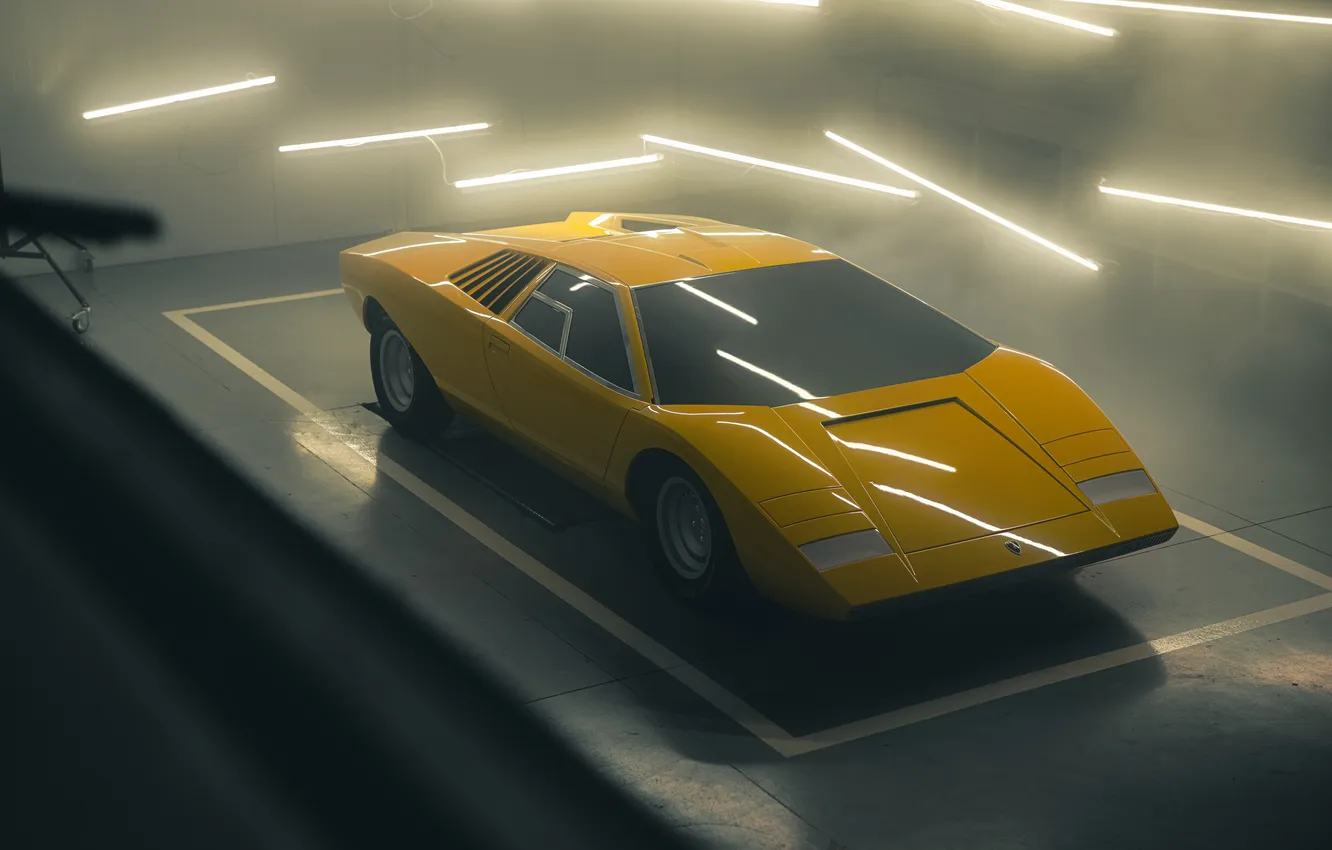 Photo wallpaper car, Lamborghini, wallpaper, Countach